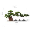 Artificial Small Bonsai Tree Artificial Plants Bonsai Tree Faux Plants Desk Display, Simulation Pine Tree Potted Plant For Home Decoration Garden Feng Shui Decoration Living Room Fake Plant Greenery D view 2