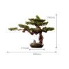 Artificial Small Bonsai Tree Chinese Artificial Bonsai Tree Living Room Simulation Plant Bonsai Indoor Welcome Pine Green Plant Ceramic Pot Plant Desktop Ornaments Living Room Fake Plant Greenery Deco view 2