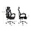 Gaming Chair, Ergonomic Adjustable Office Chair with Lumbar Support and Wheels High Back with Breathable Mesh Thick Seat Cushion view 2