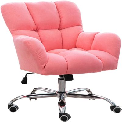 Luo Yi - CN Gaming Chair, Executive Office Computer Desk Chair Adjustable Rolling Swivel Chair with Casters for Teens Adults Bedroom Study Room (Color : Pink), LuoY-02527