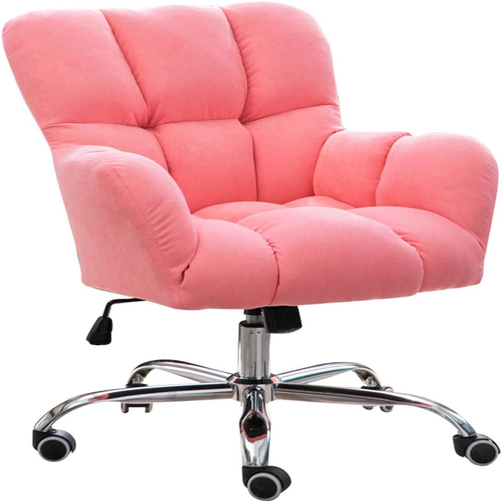 Luo Yi - CN Gaming Chair, Executive Office Computer Desk Chair Adjustable Rolling Swivel Chair with Casters for Teens Adults Bedroom Study Room (Color : Pink), LuoY-02527