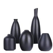 MOooy Ceramic Vase Set Small Flower Vases,Modern Boho Home Decor,Decorative Vase for Pampas Grass&Dried Flowers,idea Shelf,Table,Bookshelf Entryway (Five Piece Set)