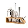 Cocktail Shaker Drink Mixer Set Martini Shaker Cocktail Shaker Set by Drink Mixer Set with Bar Tools, Sleek Bamboo Stand,13-Piece Set Shaker for Bartending (Color : B) view 4