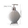 Soap Dispenser Kitchen Ceramic Bathroom Lotion Bottle Hotel Soap Squeezer Shell Shaped Dishwashing Liquid Dispenser 280ml/9.8oz Shampoo and Conditioner Dispenser (Color : B) view 2