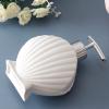 Soap Dispenser Kitchen Ceramic Bathroom Lotion Bottle Hotel Soap Squeezer Shell Shaped Dishwashing Liquid Dispenser 280ml/9.8oz Shampoo and Conditioner Dispenser (Color : B) view 4
