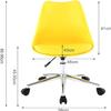 Gaming chair , Office Chair Gaming Chair Desk Chair Armless Office Desk Chair With Wheels Mid Back PU Leather Computer Chair Adjustable Swivel Task Chair For Home Office Computer Chair Home Office Des view 2