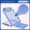 LxuRY Adjustable Angle Back Rest to Support Sitting Up in Bed Mesh Breathable Fabric Bed Back Rest Bed Support Sit Up or Reclined Position, Includes Head Pillow, 6-Gears view 2