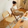 Diodceraic Solid Wood Rattan Foldable Office Chair Folding Chairs Folding Chair Party Chairs Foldable Chairs Folding Office Chair Lifetime Foldable Chair Lawn Chairs Folding 150kg (Size : Pack 4) view 2