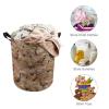 Brebasf Realistic Fall Bird Chickens Dirty Clothes Hampers Drawstring Large Volume,Retro Farm Forest Hunting Theme Wildlife Chickens Birds Laundry Hamper Storage Basket-13.8"W X13.8"L X17.3"H view 3