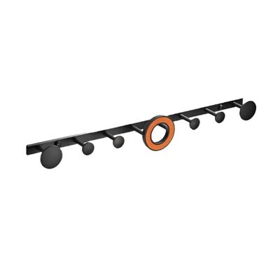ENGENDER Wall Coat Rack Wall Mounted Coat Rack Indoor Coat Hook Creative Metal Coat Hook Guide Rail Design Wall Mount Free Punch Coat Hook Coat Rack Wall Mounted