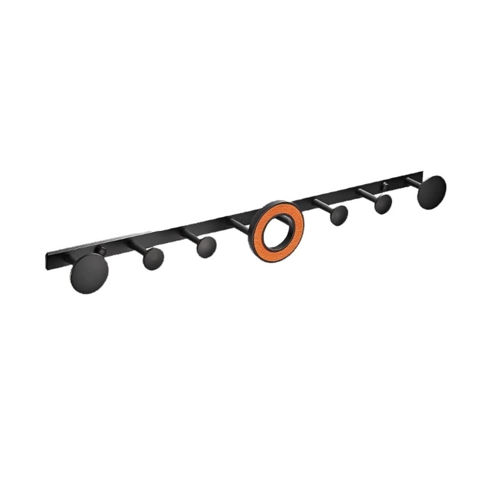 ENGENDER Wall Coat Rack Wall Mounted Coat Rack Indoor Coat Hook Creative Metal Coat Hook Guide Rail Design Wall Mount Free Punch Coat Hook Coat Rack Wall Mounted