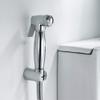 High Pressure Chrome Cloth Diaper Sprayer Kit Round Toilet Sprayer Wall Mounted Brass Handheld Bidet Sprayer Toilet Kit view 2