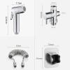 Bidet Sprayer kit for Toilet Diaper Bidet Toilet Sprayer Toilet Bidet Sprayer Handheld Bathroom Shower Head Hose 3.5M Telescopic Hose Water Divider with Bracket,Chrome view 2