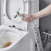 Bidet Sprayer kit for Toilet Diaper Bidet Toilet Sprayer Toilet Bidet Sprayer Handheld Bathroom Shower Head Hose 3.5M Telescopic Hose Water Divider with Bracket,Chrome view 3