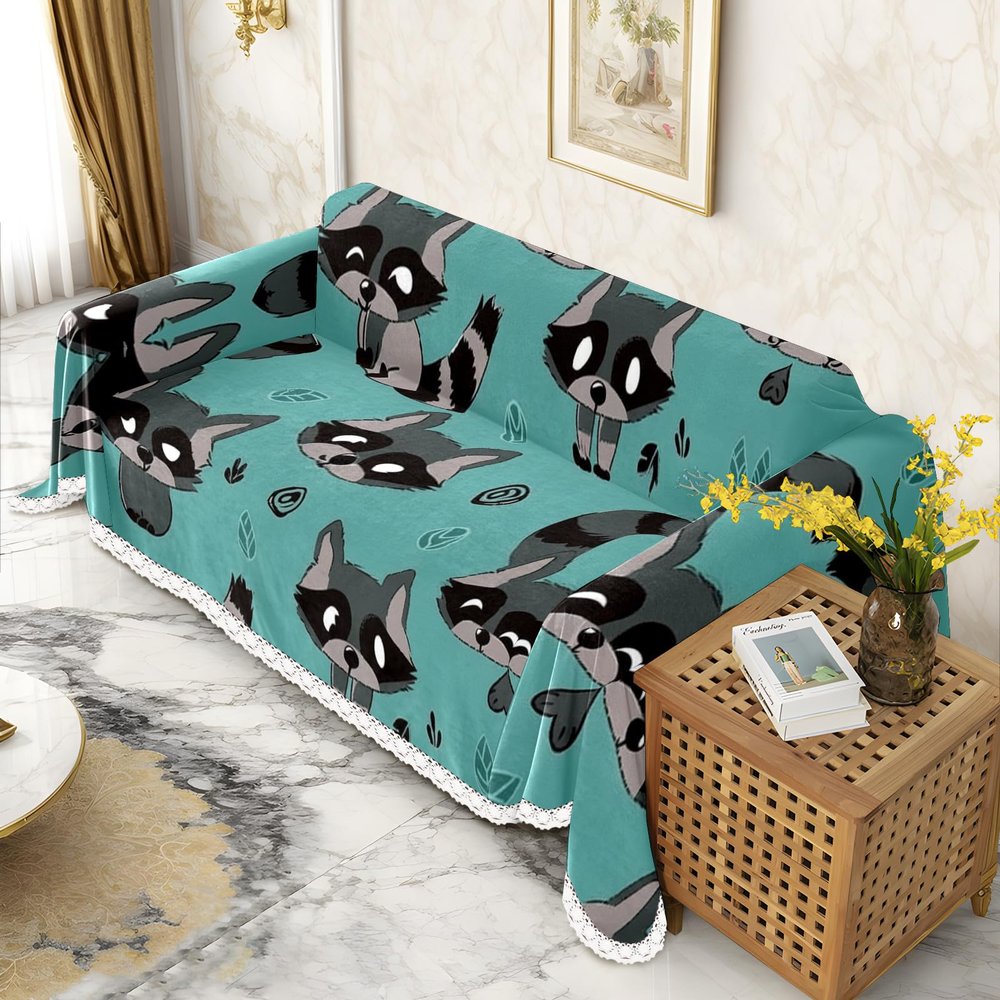 AQUNNEW Ultra Soft Durable Couch Cover Fits Any Sofa Ideal for 3 Cushion L Shape Futons Pet Friendly Outdoor Ready