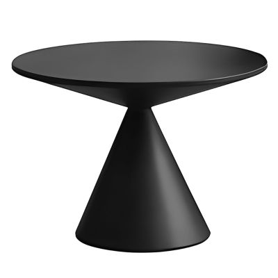 BSapp Round Side Table, Metal Paint Process Side Table for Sofa, No Assembly Required End Table for Living Room Bedroom Office (Color : Black 2)