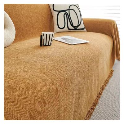 Couch Covers for 2/3/4 Cushion Couch Chenille Waterproof Sofa Slipcovers with Tassel,Non Slip Herringbone Recliner Sectional Couch Covers Blanket,Sofa Covers Washable Furniture Protector for Pets Kid