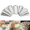 ETomey Cake Piping Nozzles Cake Decorating Tools, Piping Nozzle Cake Pastry Fondant Tools 7 Pcs Metal Stainless Steel Decorating Tip Leaves Icing Cream Piping Nozzles Cake Decorating Tips view 2