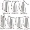 ETomey Cake Piping Nozzles Cake Decorating Tools, Piping Nozzle Cake Pastry Fondant Tools 7 Pcs Metal Stainless Steel Decorating Tip Leaves Icing Cream Piping Nozzles Cake Decorating Tips view 3