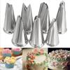 ETomey Cake Piping Nozzles Cake Decorating Tools, Piping Nozzle Cake Pastry Fondant Tools 7 Pcs Metal Stainless Steel Decorating Tip Leaves Icing Cream Piping Nozzles Cake Decorating Tips view 4