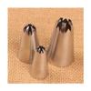 ETomey Cake Piping Nozzles Cake Decorating Tools, Piping Nozzle 3 pcs Cherry Blowwoms Cream Nozzles Confectionery Cake Making Tools Flower Piping Tips Cake Decorating Tips view 1