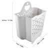Amosfun Wall Mounted Laundry Hamper Collapsible Foldable Dirty Clothes Basket with Handle Space Saving Laundry Storage for Bathroom Small Spaces 11.81X33.46X15.15 Inch view 2