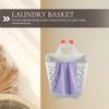 Amosfun Wall Mounted Laundry Hamper Collapsible Foldable Dirty Clothes Basket with Handle Space Saving Laundry Storage for Bathroom Small Spaces 11.81X33.46X15.15 Inch view 3