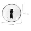 1PCS Pot Cover Silicone Cooking Utensils Stainless Steel Cookware Pot Lids Replacement Tempered Glass Lid Casserole Cookware Pot Top Stainless Steel Skillet Griddle Pasta Frying Pan view 2