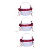 IMIKEYA 3pcs Wedding Centerpieces Small Flower Girl Basket Portable Rose Flower Basket for Wedding Party Supplies view 1