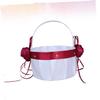 IMIKEYA 3pcs Wedding Centerpieces Small Flower Girl Basket Portable Rose Flower Basket for Wedding Party Supplies view 2