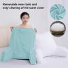 Bed Chairs for Sitting up in Bed for Adults, Backrest Pillow Removable Neck Pillow/Washable Cover, Back Rest Pillow for Sitting in Bed for Bed Rest,Reading,Black view 4