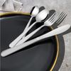 SEELLODGE Silverware Flatware Cutlery Set, 4/16/24/32 Piece Steak Cutlery Set Stainless Steel Restaurant Tableware (Color : Silver, Size : 8Set-32Pcs) view 3