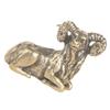 Amosfun Mini Brass Sheep Figurine Vintage Decor Adorable Animal Sculpture for Home Office and Family Special Occasions view 1