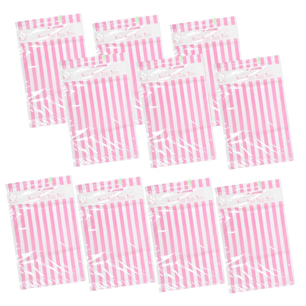 Amosfun 10pcs Reusable Vacuum Compression Bags for Travel Space Saving Hand-rolled Storage Bags for Clothes and Bedding Organization Assorted Designs