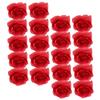 Amosfun 20pcs Faux Silk Rose for Crafts Decor Realistic Artificial Roses for Weddings Home Decoration and Special Events view 1