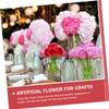 Amosfun 20pcs Faux Silk Rose for Crafts Decor Realistic Artificial Roses for Weddings Home Decoration and Special Events view 4