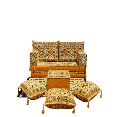 arabicsofa Traditional Arabic Floor Sofa Seating Modular Floor Cushion Set for Living Room