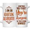 Advertising Sales Representative Mug - 11oz White Ceramic Coffee Cup - Gifts for Advertising Sales Representative, Office, Work Friends, Coworkers, Retirement - Birthday, Christmas, Thanksgiving view 1