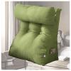 AKYLDI Bed Wedge Pillow, Back Rest for Bed Sitting with Pockets/Washable Cover, Chair Pillow for Bed for Working on Laptop,Green view 1