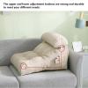 AKYLDI Bed Wedge Pillow, Back Rest for Bed Sitting with Pockets/Washable Cover, Chair Pillow for Bed for Working on Laptop,Green view 3