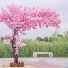 ESRADA Wedding Artificial Cherry Blossom Trees Decor Simulation Peach Blossom Tree Plant Fake Flower Large Event Wishing Tree 2 * 2m view 2