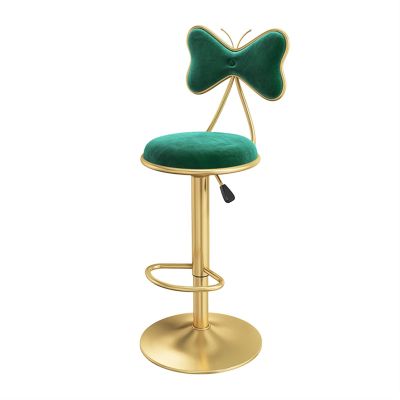 bar Stool, Pansy with Back Swivel Counter Chair, Barstools Adjustable Height, Upholstered Velvet with Footrest, Kitchen Island, Breakfast Dining Room Stool, Home Decor Furniture, Height 60-
