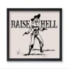 Poster Master Cowgirl Poster - Retro Raise Hell Print - Western Art - Wild West & Trendy Design - Modern Design - Gift for Men & Women - Great Office, Dorm or Living Room Decor - 8x10 UNFRAMED view 1