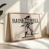 Poster Master Cowgirl Poster - Retro Raise Hell Print - Western Art - Wild West & Trendy Design - Modern Design - Gift for Men & Women - Great Office, Dorm or Living Room Decor - 8x10 UNFRAMED view 4