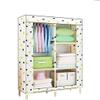 Portable Wardrobe Cloth Wardrobe Open Bedroom Closet,Assembly Solid Wood Bracket Wardrobe Pole Stable Wardrobe Organiser 168 * 45 * 90cm Portable Cloth Hanger view 1