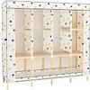 Portable Wardrobe Cloth Wardrobe Open Bedroom Closet,Assembly Solid Wood Bracket Wardrobe Pole Stable Wardrobe Organiser 168 * 45 * 90cm Portable Cloth Hanger view 3