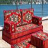 arabicsofa Traditional Sectional Floor Seating with Backrest Pillows  Handmade Arabic Majlis Sofa for Guest Room view 4