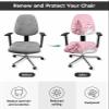 Jolunifun Blush Pink Snowman Office Chair Covers Stretchable 2 Piece, Soft Decorative Computer Desk Chair Cover Protector Universal Rotating Chair Slipcover Christmas Snowflake Pine Tree view 4