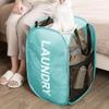 Larpur Pop Up Laundry Baskets, 2 Pack Mesh Laundry Hampers Collapsible Clothes Hampers for Home, Dorm, Travel (Pink + Blue) view 4