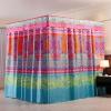 Aulatben Canopy Bed Curtains 4 Corners Post Bed Canopy Curtains Queen Bed Curtain Drapes Bed Canopy for Adults & Girls Bedroom Decoration (Queen) view 3